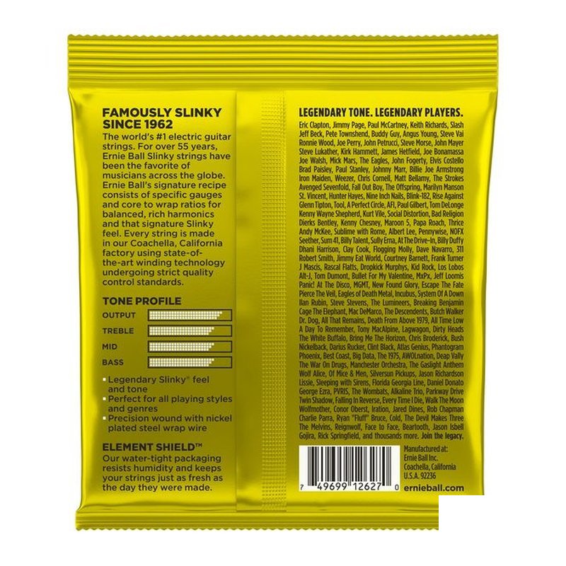 Ernie Ball 超值 Ernie Ball 2627 Beefy Slinky 三包優惠 11/54 鎳纏繞 電吉他弦 — 三峽電吉他