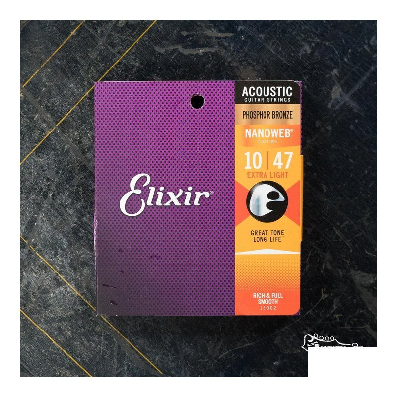 Elixir ELIXIR 10-47 木吉他弦 NANOWEB 青磷銅(紅銅) 奈米包覆層 16002 — 三峽木吉他 / 民謠吉他