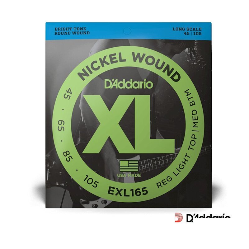 Daddario EXL 165 45/105 4弦 鎳纏繞弦 BASS弦 貝斯弦 公司貨 — 三峽木吉他 / 民謠吉他