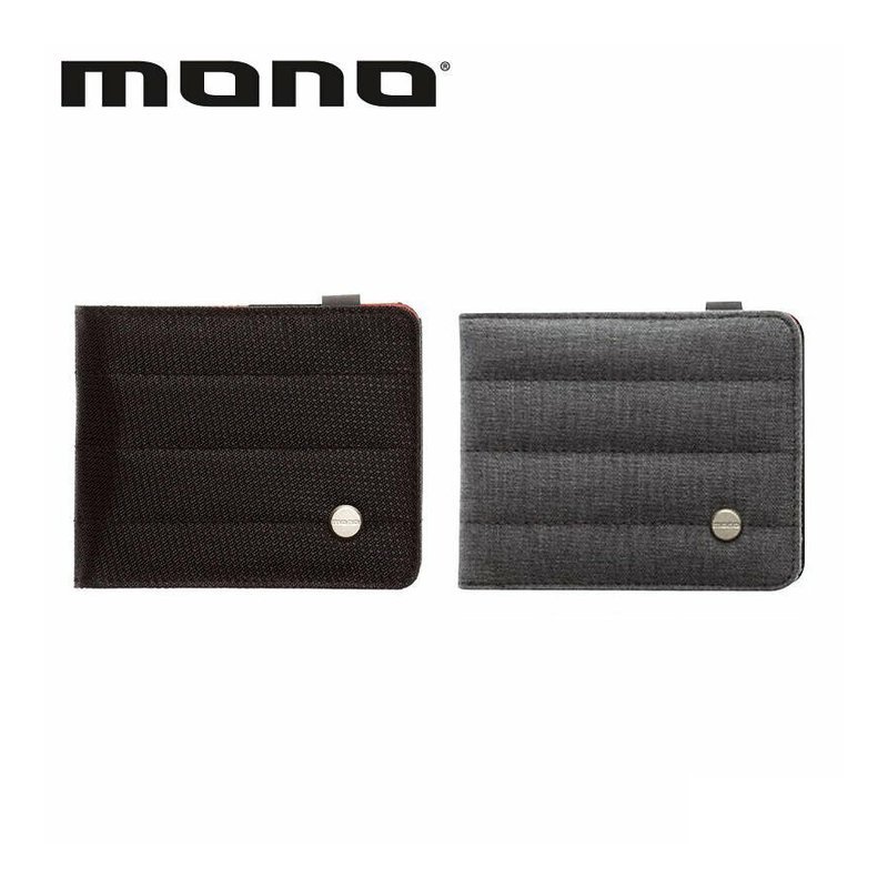 MONO 搖滾精品 MONO Die Cut Wallet 皮夾 黑/灰 — 三峽配件 / 週邊
