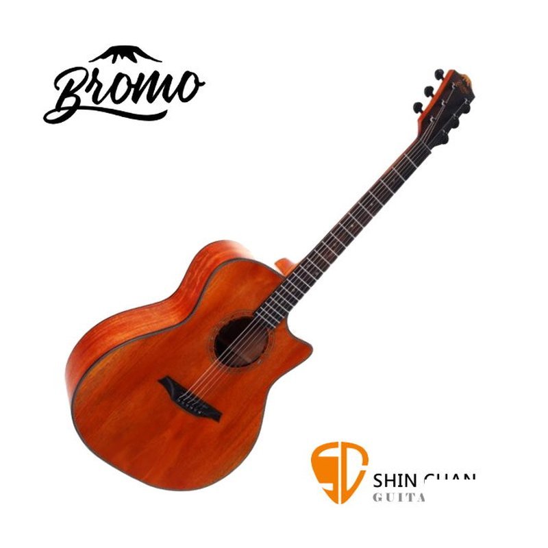 Bromo Bromo BAT2MC 面單板切角民謠吉他 桃花心木/印尼製/木吉他▹另贈多樣好禮【BAT-2MC】 — 三峽木吉他 / 民謠吉他