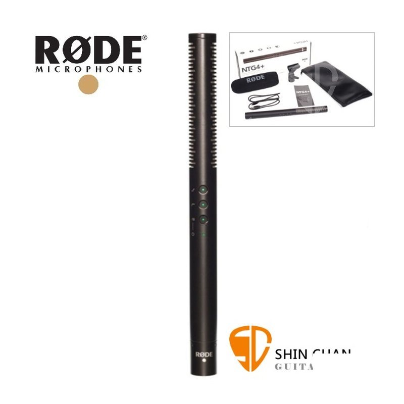 Rode RODE NTG4+ 槍型麥克風/內建電池 電容式 NTG-4 Plus 台灣總代理公司貨保固 — 三峽麥克風