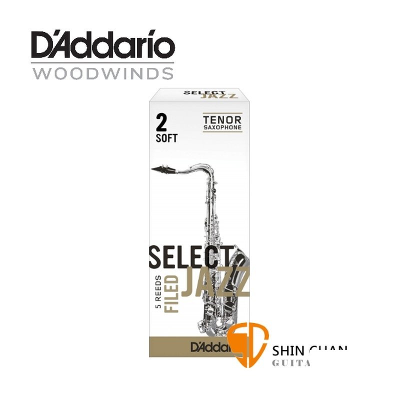 美國 RICO Select Jazz 次中音 薩克斯風竹片 2 Soft Tenor Sax (5片/盒) — 三峽銅管 / 管樂