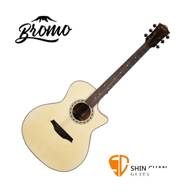 Bromo Bromo BAA2C 切角民謠吉他 雲杉木/印尼製/木吉他▹另贈多樣好禮【BAA-2C】 — 三峽木吉他 / 民謠吉他