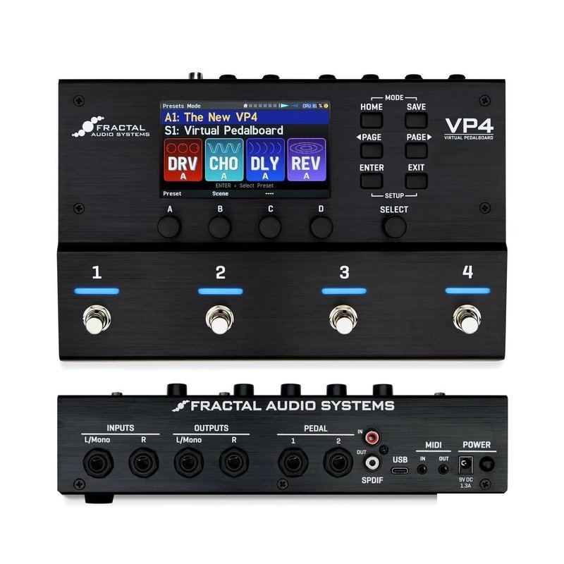 Fractal Fractal Audio VP4 Virtual Pedalboard 多功能綜合效果器 — 三峽效果器