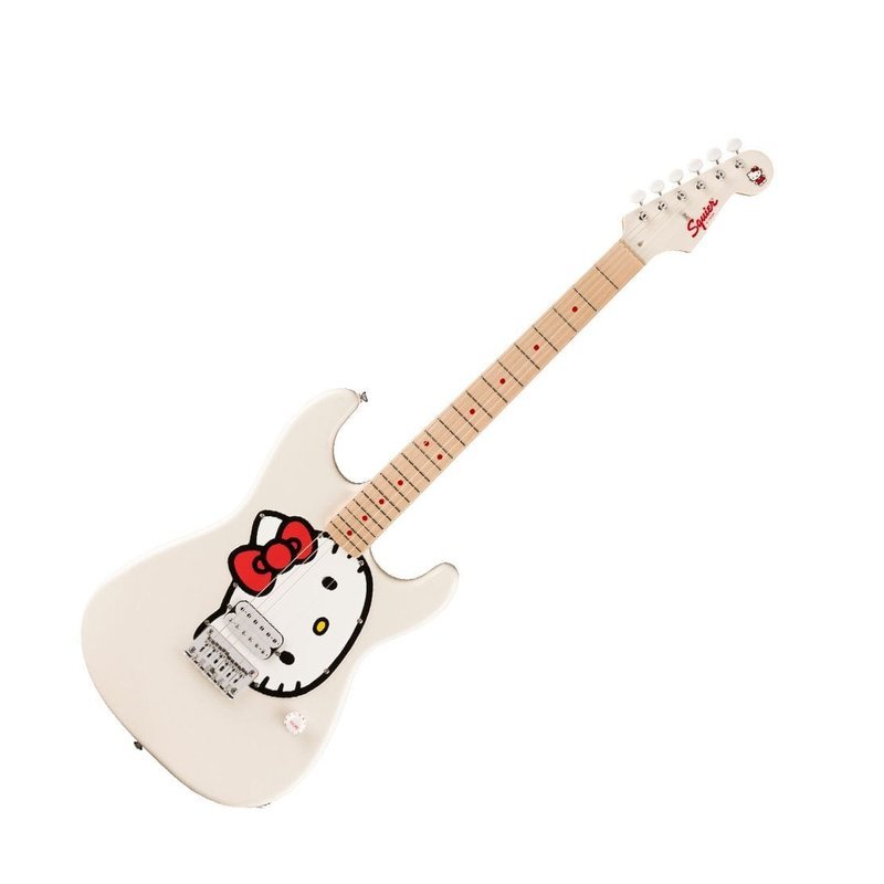 【現貨】Fender X Hello Kitty 50周年紀念款 白色 電吉他 公司貨 — 三峽吉他 / Bass