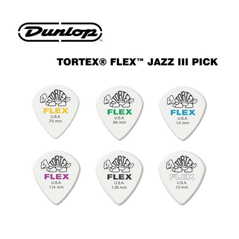 Dunlop Dunlop 編號 4680 白烏龜 Flex jazz 3 匹克 Pick 買五送一 公司貨 — 三峽Pick