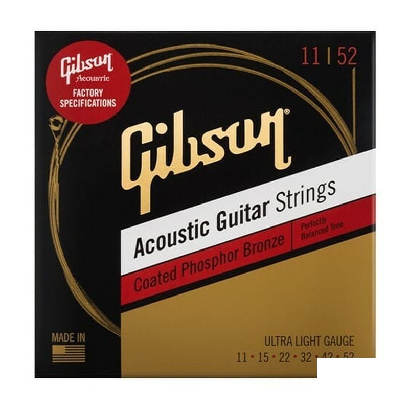 Gibson Gibson Acoustic Strings Phosphor Bronze 11|52 12|53 磷青銅 — 三峽吉他 / 電吉他弦