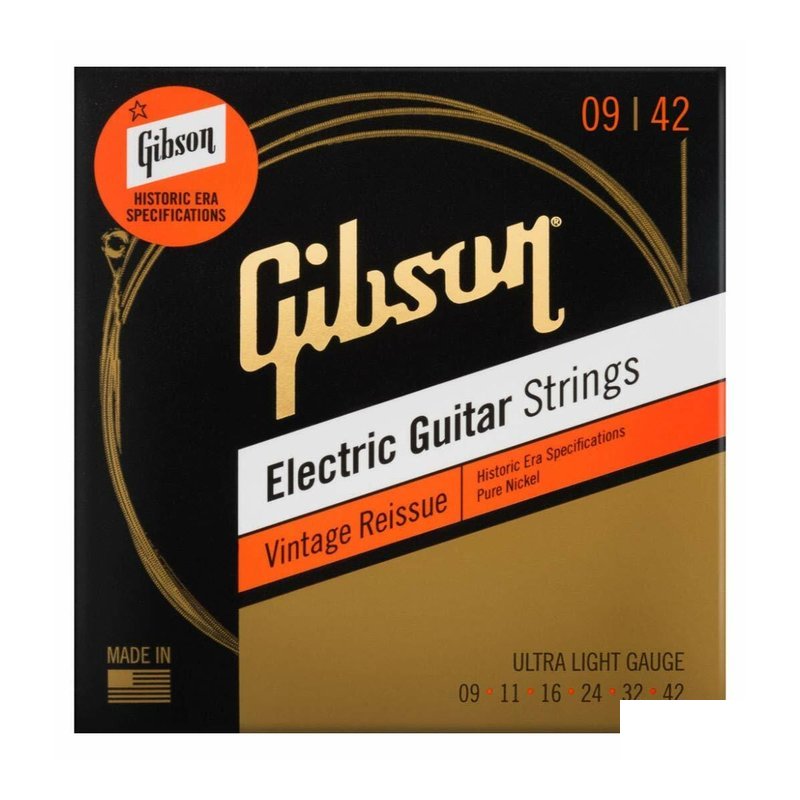 Gibson Gibson Electric Strings Vintage Reissue 09|42 10|46 電吉他弦 — 三峽木吉他 / 民謠吉他