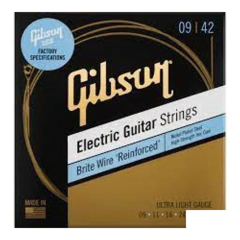 Gibson Gibson Electric Strings Brite Wire 'Reinforced' 09|42 10|46 電吉他弦 琴弦 吉他弦 — 三峽木吉他 / 民謠吉他