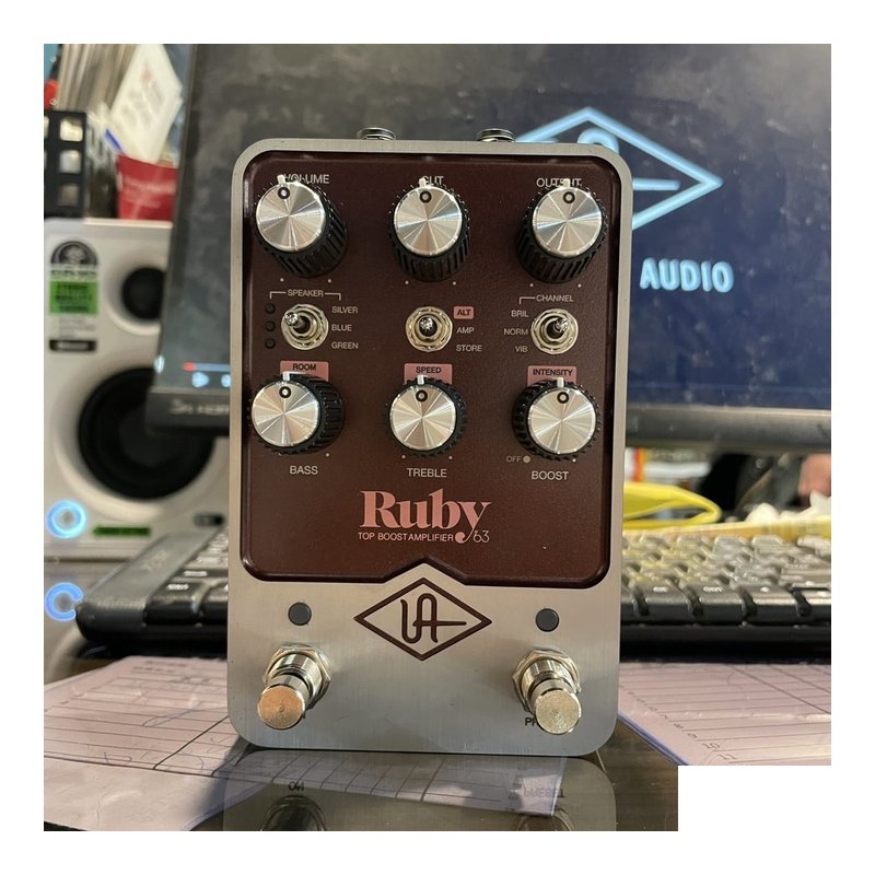 Universal Audio Universal Audio UAFX Ruby '63 Top Boost 單顆效果器 — 三峽效果器
