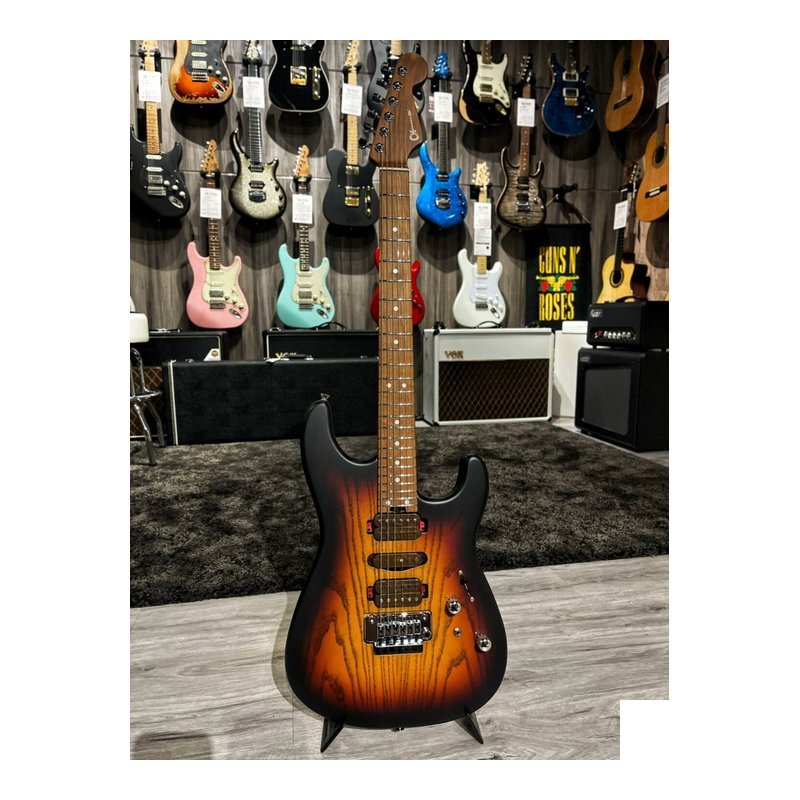 Charvel Guthrie Govan Signature MJ San Dimas SD24 CM Guitar, Caramelized Maple Fingerboard, Three-Tone Sunburst — 三峽電吉他