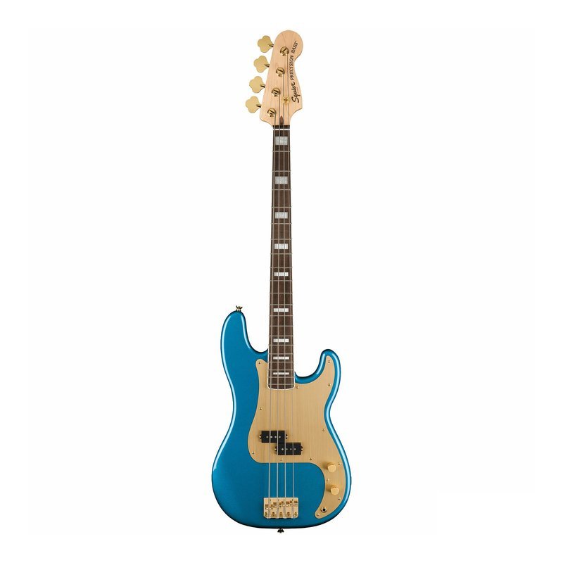 Squier Squier 40th Anniversary Gold Edition Precision Bass Lake Placid Blue 湖水藍 — 三峽貝斯