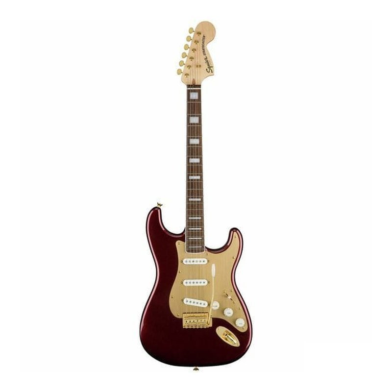 Squier Squier 40th Anniversary Stratocaster Gold Edition RRM 酒紅金 — 三峽電吉他