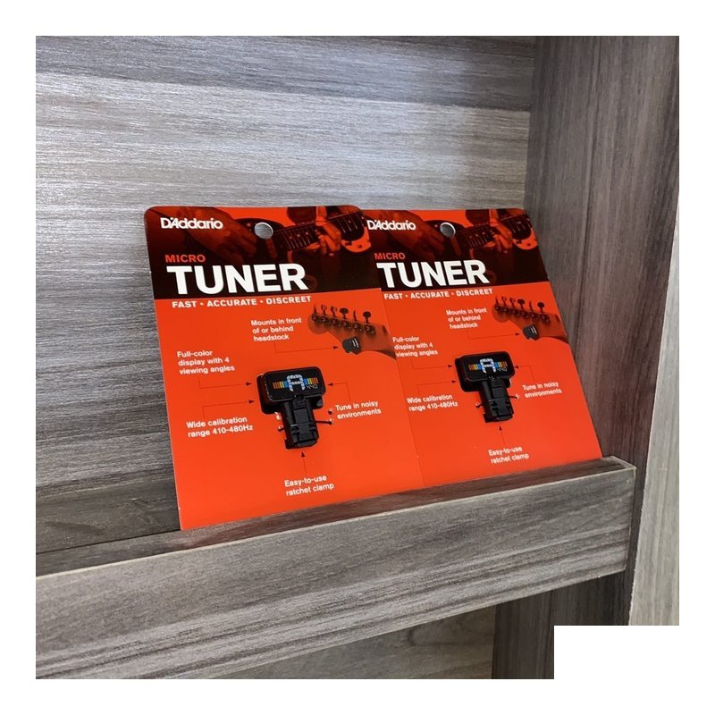 D'Addario Micro Tuner PW-CT-12 夾式調音器 — 三峽調音器