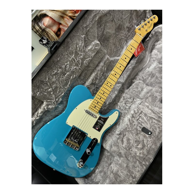 Fender Fender American pro II Tele Miami Blue 電吉他 公司貨【】 — 三峽吉他 / Bass