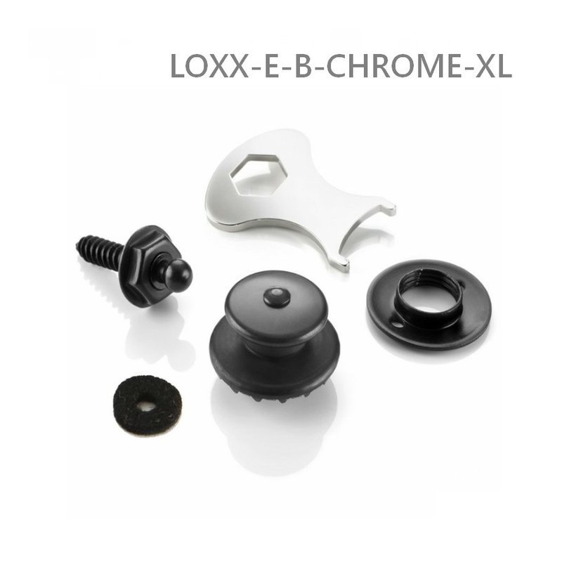 LOXX LOXX 德國製 安全背帶扣 消光黑 鍍鉻 8mm 加厚款 — 三峽背帶