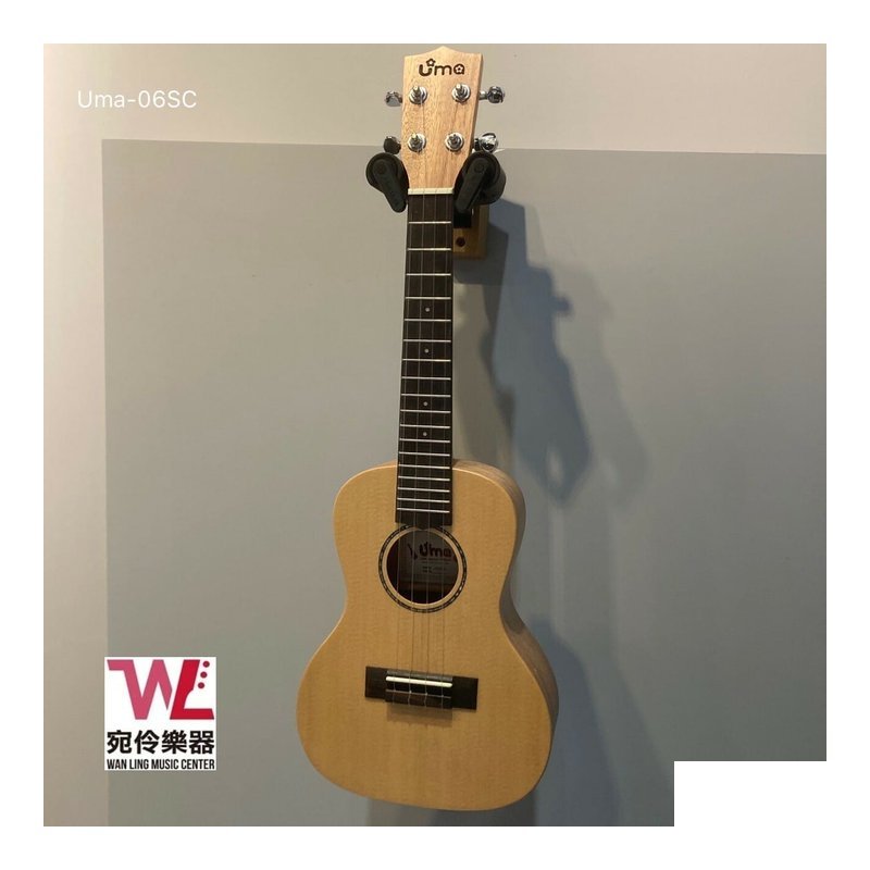 Uma 06SC - 23吋 面雲杉木 側背桃花心木 烏克麗麗 — 三峽烏克麗麗