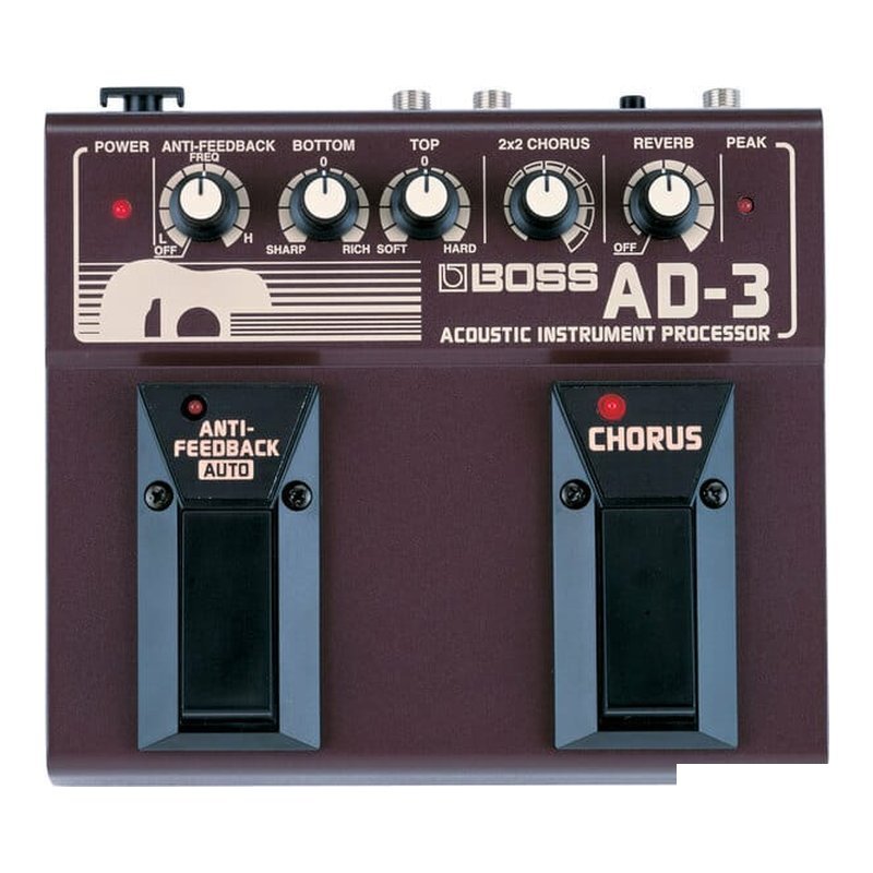 BOSS BOSS AD-3 Acoustic Instrument Processor 地板型空心吉他 效果器 — 三峽木吉他 / 民謠吉他