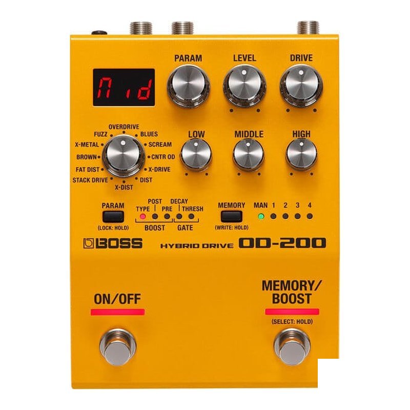 BOSS BOSS OD-200 Hybrid Drive 破音效果器 — 三峽效果器
