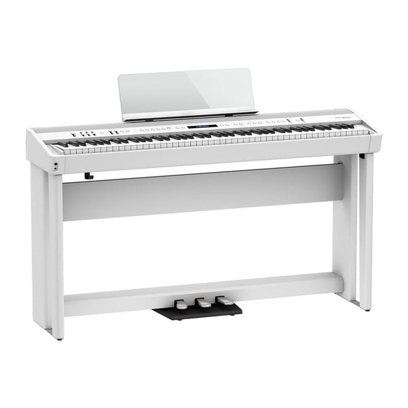 Roland Roland 電鋼琴 FP-90X 88鍵琴架組 數位鋼琴 "整組白色" -雙北免費安裝 — 三峽電鋼琴 / 鍵盤
