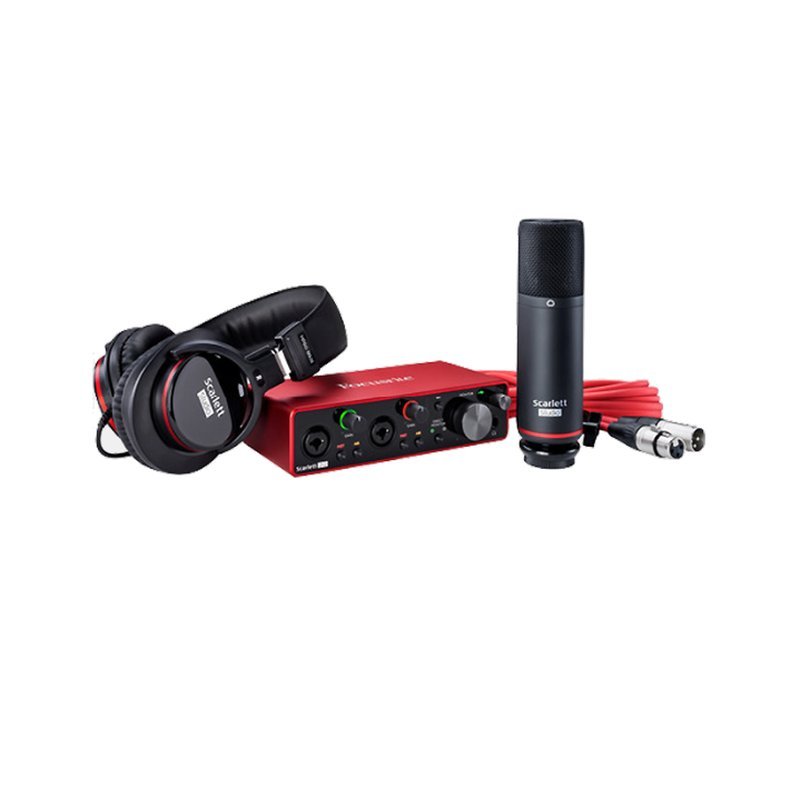 Focusrite Focusrite Scarlett 2i2 Studio 錄音介面麥克風套組 (3代) — 三峽麥克風