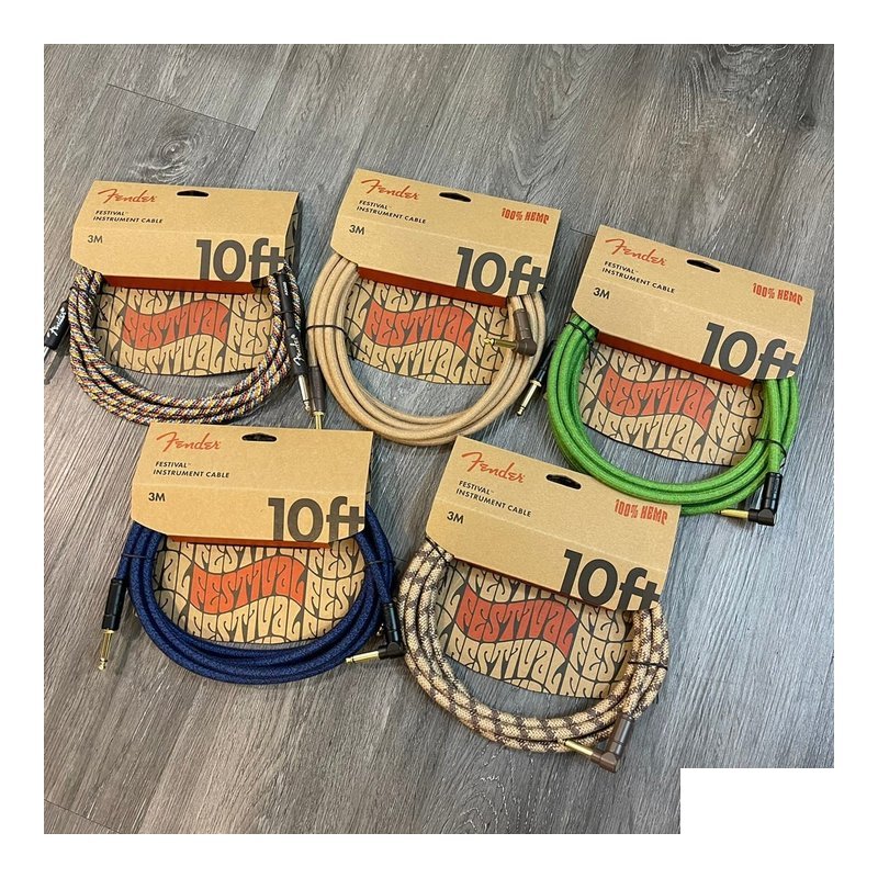 Fender FENDER FESTIVAL INSTRUMENT CABLE 3M 編織 導線 公司貨 — 三峽導線