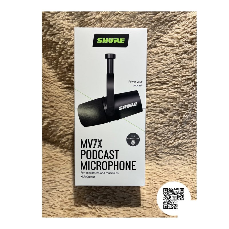 Shure SHURE 舒爾 MV7X 專業XLR動圈麥克風 動圈式 Podcast 麥克風 Microphone — 三峽麥克風