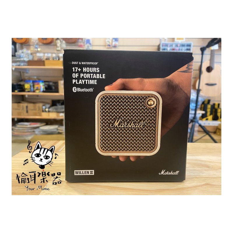 Marshall 現貨 Marshall Willen II CR 奶油白 便攜 隨身藍牙喇叭 保固18個月台灣公司貨 — 三峽麥克風
