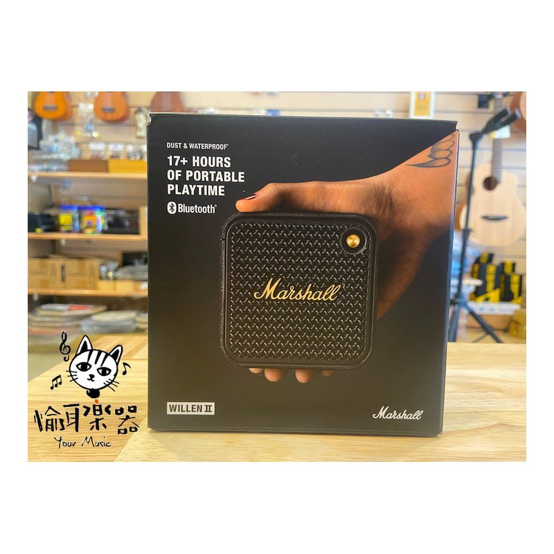 Marshall 現貨 Marshall Willen II 古銅黑 便攜 隨身藍牙喇叭 保固18個月台灣公司貨 — 三峽麥克風
