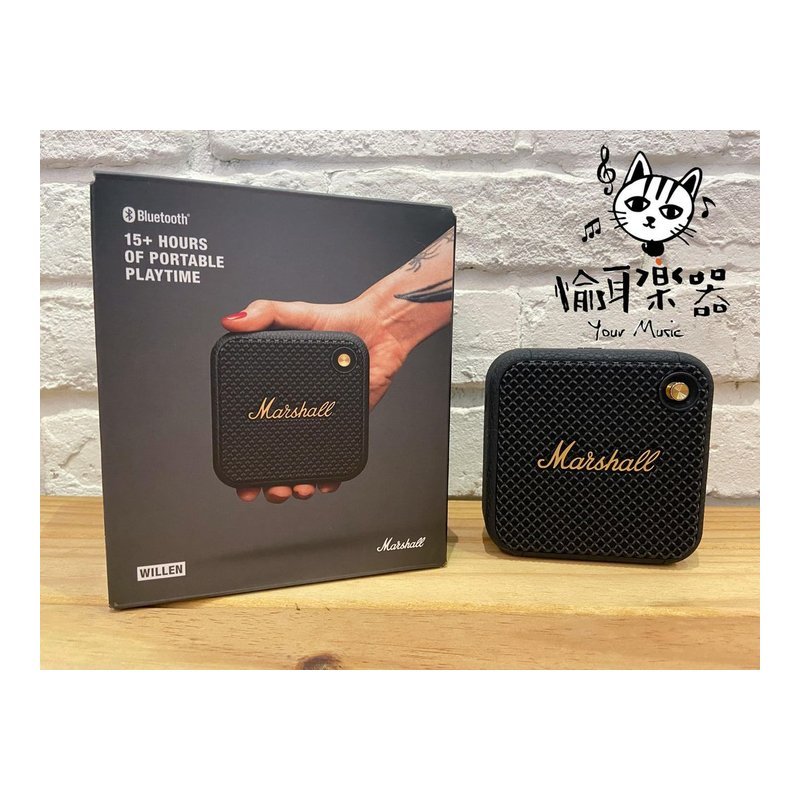 Marshall 現貨台灣公司貨 Marshall Willen BLACK AND BRASS 攜帶式 藍牙喇叭 限量古銅金 WILLEN — 三峽音響 / 音箱