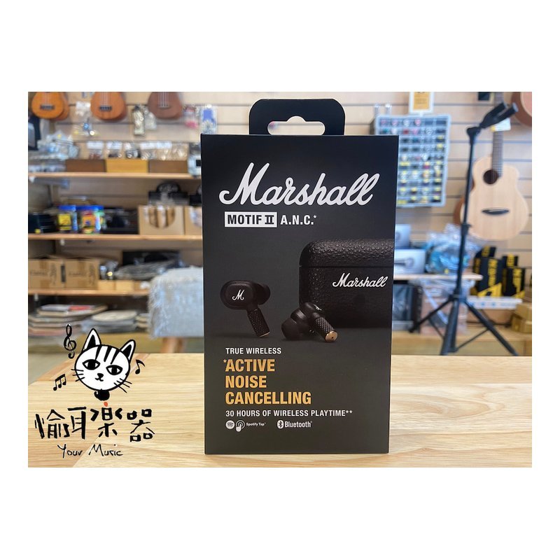 Marshall 現貨新品 Marshall Motif II A.N.C 二代主動式抗噪真無線藍牙耳機 — 三峽麥克風