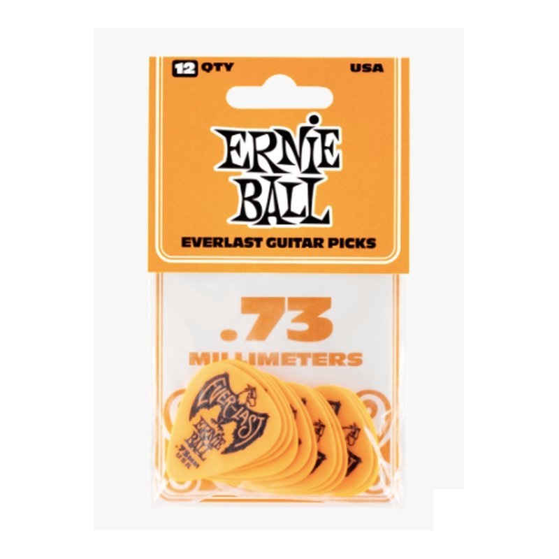 ♪ Your Music 愉耳樂器♪Ernie Ball .73MM ORANGE EVERLAST PICK匹克12片 Ernie Ball .73MM ORANGE EVERLAST PICK匹克12片 — 三峽配件 / 週邊