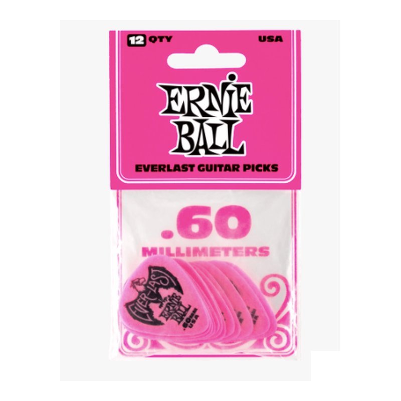 ♪ Your Music 愉耳樂器♪Ernie Ball .60MM PINK EVERLAST PICKS 匹克12片 Ernie Ball .60MM PINK EVERLAST PICKS 匹克12片 — 三峽配件 / 週邊