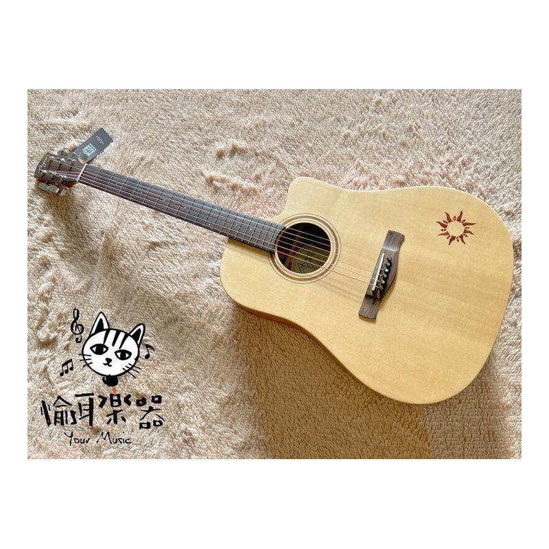 ♪ Your Music 愉耳樂器♪AYERS DCS-NSW 經典款小太陽系列全單板雲杉木民謠吉他奧森弦釘裝置 AYERS DCS-NSW 經典款小太陽系列全單板雲杉木民謠吉他奧森弦釘裝置 — 三峽吉他 / Bass
