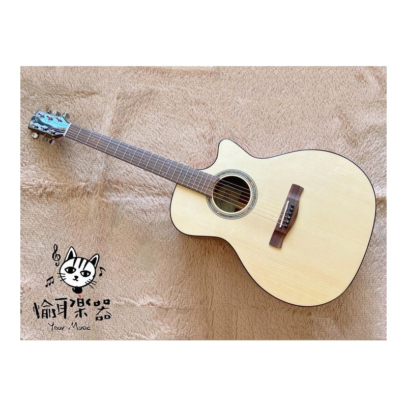 ♪ Your Music 愉耳樂器♪ Ayers ST1-KL 40吋雲杉桃花心木面單民謠吉他 附原廠厚袋 Ayers ST1-KL 40吋雲杉桃花心木面單民謠吉他 附原廠厚袋 — 三峽吉他 / Bass