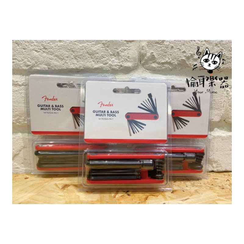 ♪ Your Music 愉耳樂器♪ 現貨Fender Multi Tool 電吉他/Bass 調整工具 14合一 工具 現貨Fender Multi Tool 電吉他/Bass 調整工具 14合一 工具 — 三峽吉他 / Bass