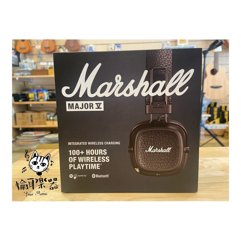 Marshall MAJOR 第五代復古棕 Marshall MAJOR V 藍牙耳罩式耳機保固18個月台灣公司貨 — 三峽麥克風