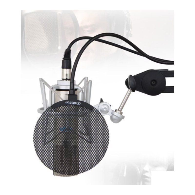 ♪ Your Music 愉耳樂器♪ALCTRON MA019B 錄音防噴罩 防噴網 電容式麥克風專用 金屬款 ALCTRON MA019B 錄音防噴罩 防噴網 電容式麥克風專用 金屬款 — 三峽麥克風