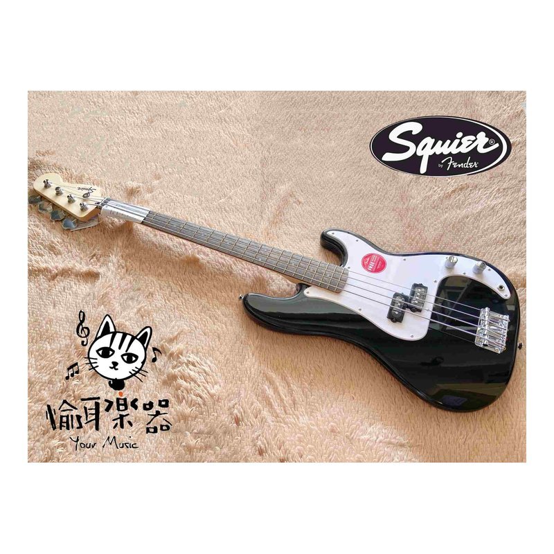 ♪ Your Music 愉耳樂器♪Squier Sonic Precision Bass Indian Laurel 電貝斯 黑色 Squier Sonic Precision Bass Indian Laurel 電貝斯 黑色 — 三峽吉他 / Bass