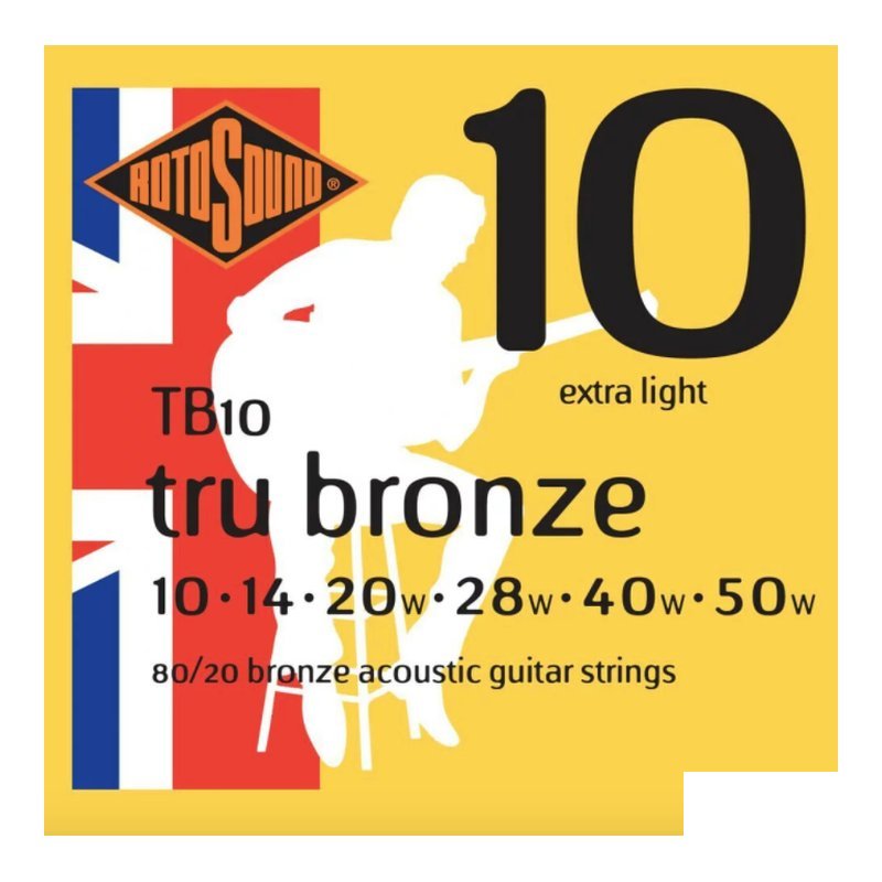 ♪ Your Music 愉耳樂器♪ RotoSound TB10 (10-50) 黃銅 英國製 RSXA-BZ-TB10-50 木吉他弦 RotoSound TB10 (10-50) 黃銅 英國製 RSXA-BZ-TB10-50 木吉他弦 — 三峽吉他 / Bass