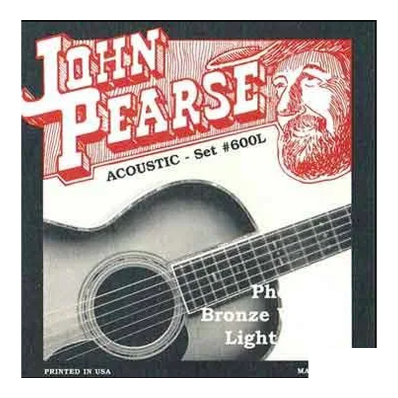 ♪Your Music 愉耳樂器♪ JohnPearse美國製 600L (12-53)民謠吉他弦 磷青銅 JohnPearse美國製 600L (12-53)民謠吉他弦 磷青銅 — 三峽吉他 / Bass