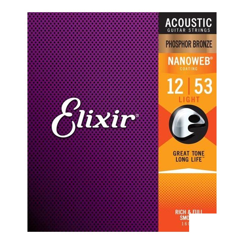 ♪Your Music 愉耳樂器♪ ELIXIR NANOWEB 薄包覆 10-47 木吉他弦 PHOSPHER BRONZE 磷青銅 (16002) ELIXIR NANOWEB 薄包覆 10-47 木吉他弦 PHOSPHER BRONZE 磷青銅 (16002) — 三峽吉他 / Bass