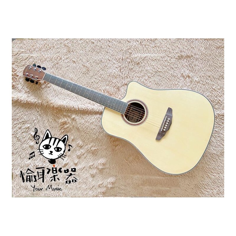 ♪ Your Music 愉耳樂器♪GALAXI GW360NT 平光缺角 D桶身 木吉他 原木色 GALAXI GW360NT 平光缺角 D桶身 木吉他 原木色 — 三峽吉他 / Bass