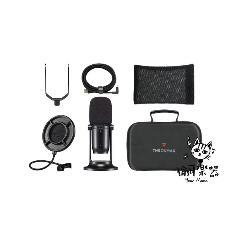 ♪ Your Music 愉耳樂器♪Thronmax ONE 麥克風套組(黑色) #ONE-BK-KIT Thronmax ONE 麥克風套組(黑色) #ONE-BK-KIT — 三峽麥克風