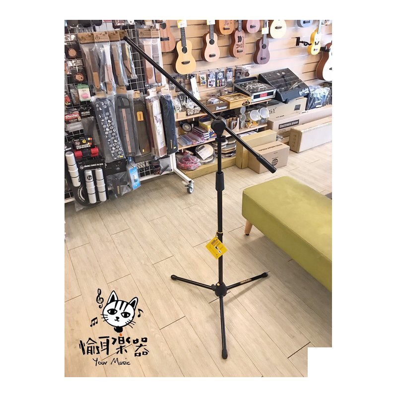 Hercules 現貨HERCULES MS432B 麥克風直架&麥克風斜架 快轉把手 麥克風兩用架 — 三峽麥克風