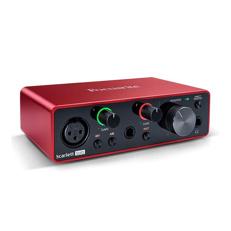 ♪ Your Music 愉耳樂器♪Focusrite 第三代 Scarlett Solo 3rd Gen 錄音介面 Focusrite 第三代 Scarlett Solo 3rd Gen 錄音介面 — 三峽錄音 / 音響