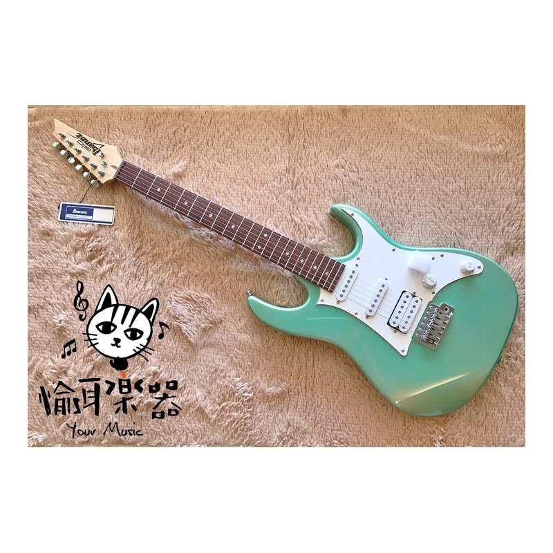 ♪ Your Music 愉耳樂器♪ Ibanez GRX40-MGN 小搖座 電吉他 入門電吉他 湖水綠 Ibanez GRX40-MGN 小搖座 電吉他 入門電吉他 湖水綠 — 三峽吉他 / Bass