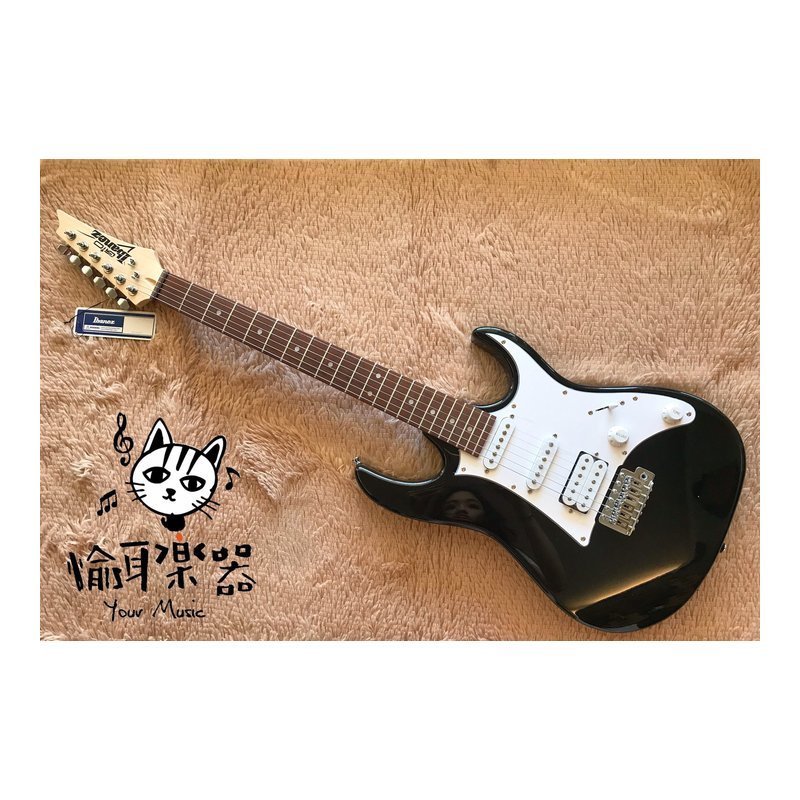♪ Your Music 愉耳樂器♪Ibanez GRX40-BKN 小搖座 電吉他 入門電吉他 黑色 Ibanez GRX40-BKN 小搖座 電吉他 入門電吉他 黑色 — 三峽吉他 / Bass
