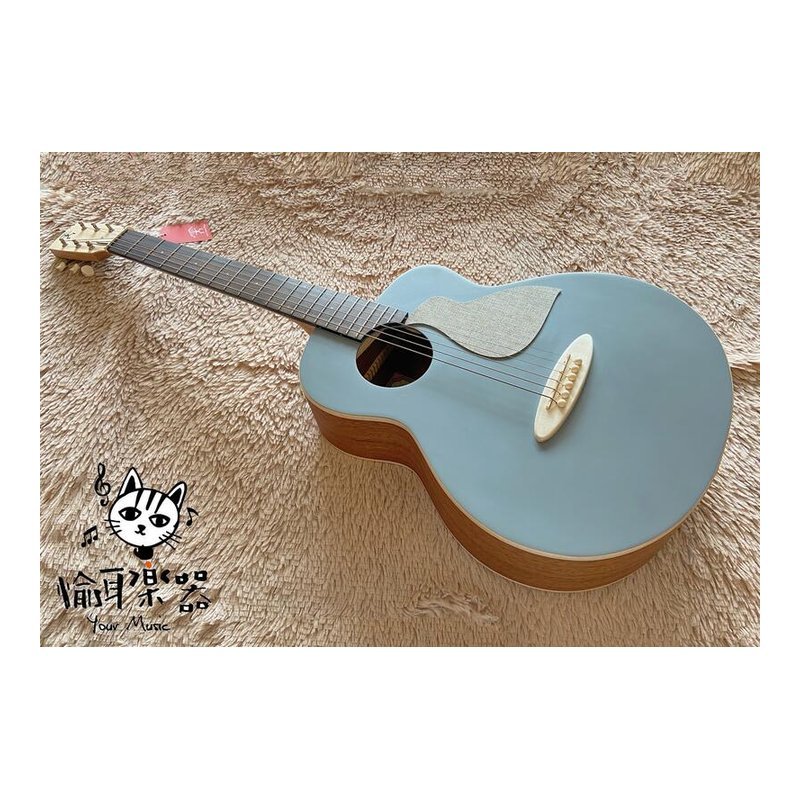 ♪ Your Music 愉耳樂器♪ aNueNue MC彩琴系列 MC10-QS 36吋寧靜灰面單民謠吉他 aNueNue MC彩琴系列 MC10-QS 36吋寧靜灰面單民謠吉他 — 三峽吉他 / Bass